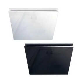 Glass Panel Square Fascia To Suit Airbus 200 Body in White/Black Ventair - ABGGP200WH-SQ, ABGGP200BL-SQ