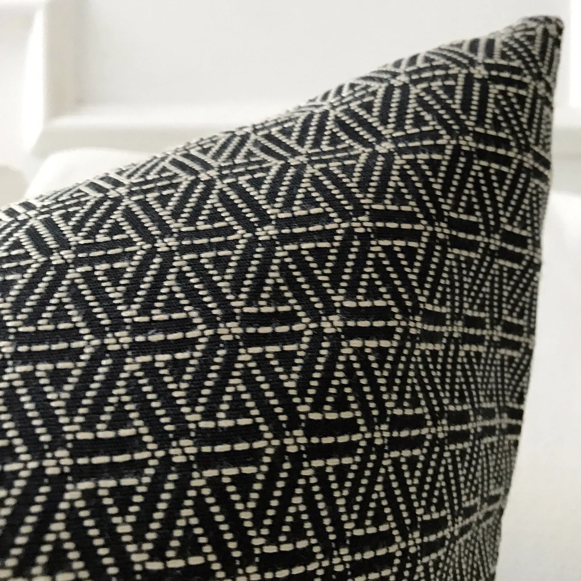 Gray Modern Geometric Throw Pillow Cover 24x24