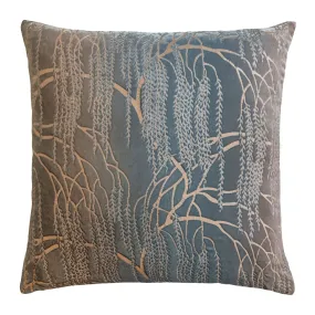 Gunmetal Willow Metallic Pillows by Kevin O'Brien Studio