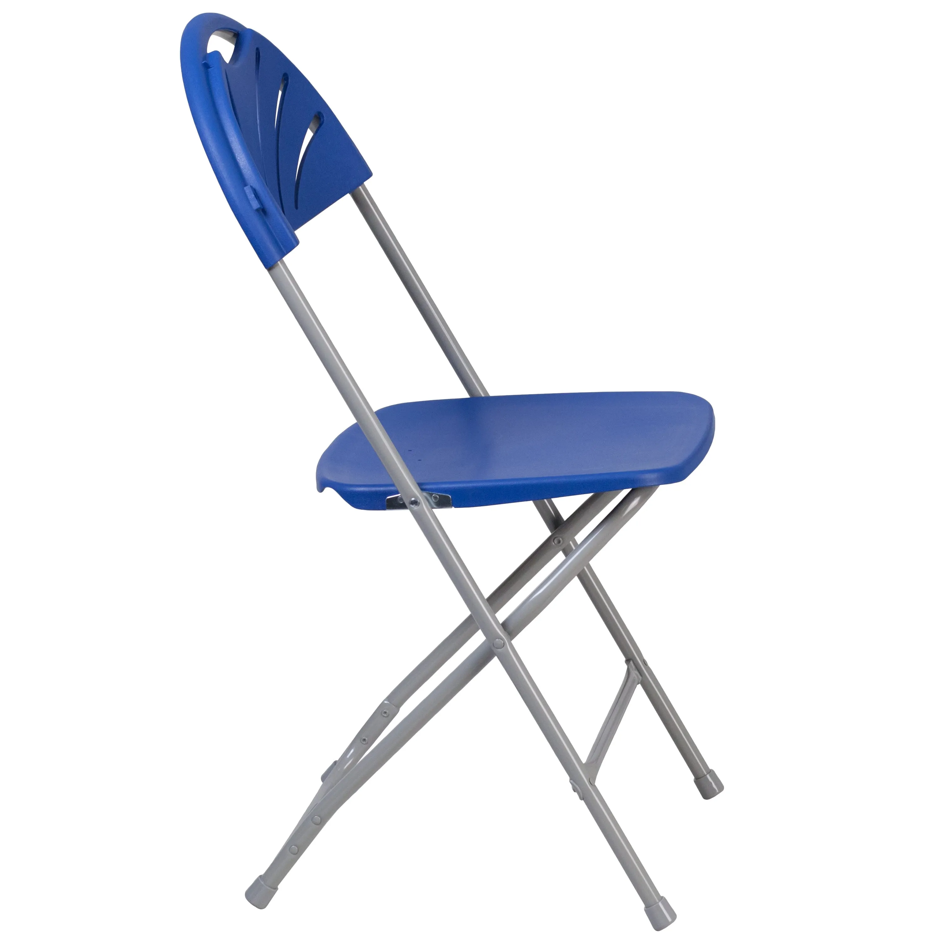 HERCULES Series 650 lb. Capacity Plastic Fan Back Folding Chair