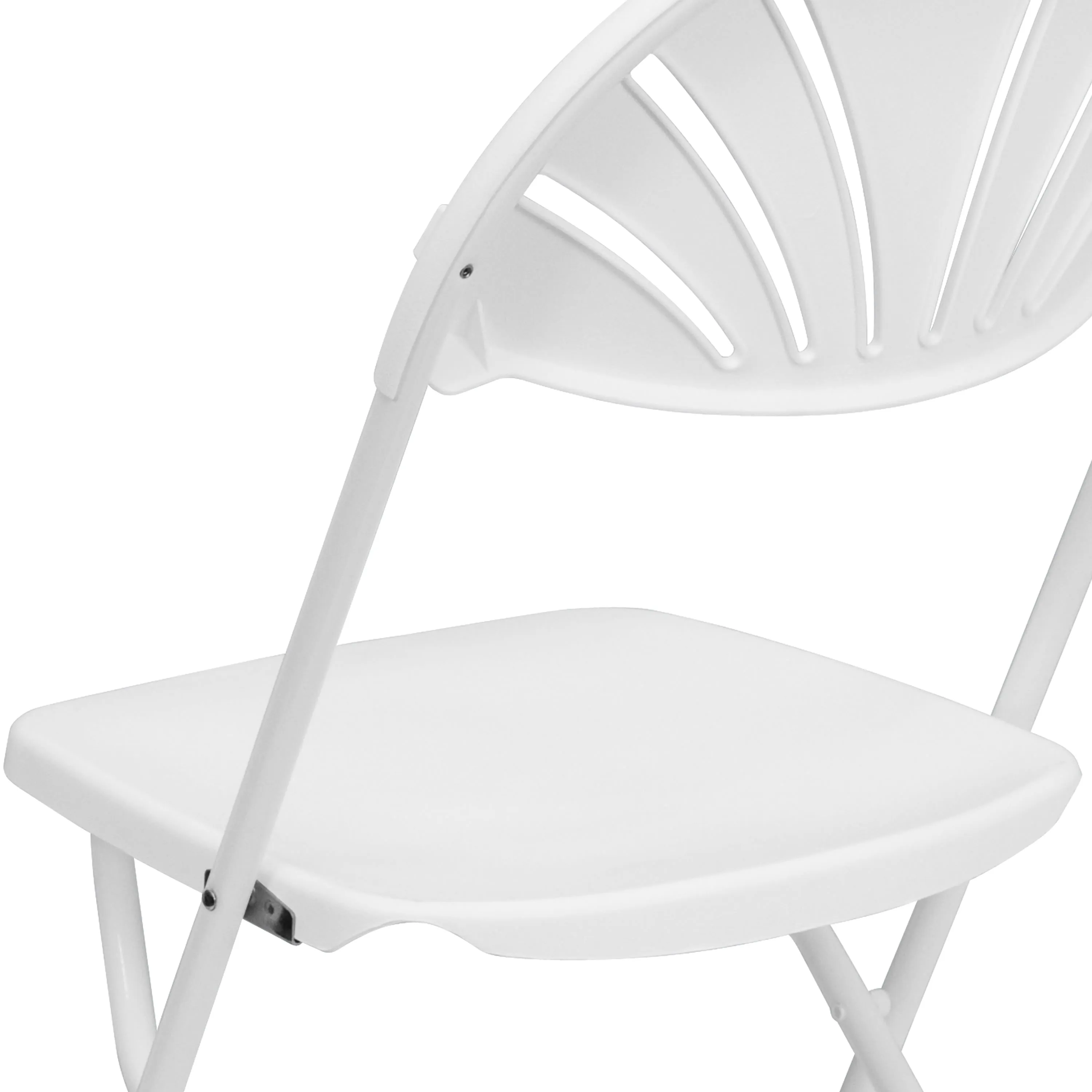 HERCULES Series 650 lb. Capacity Plastic Fan Back Folding Chair