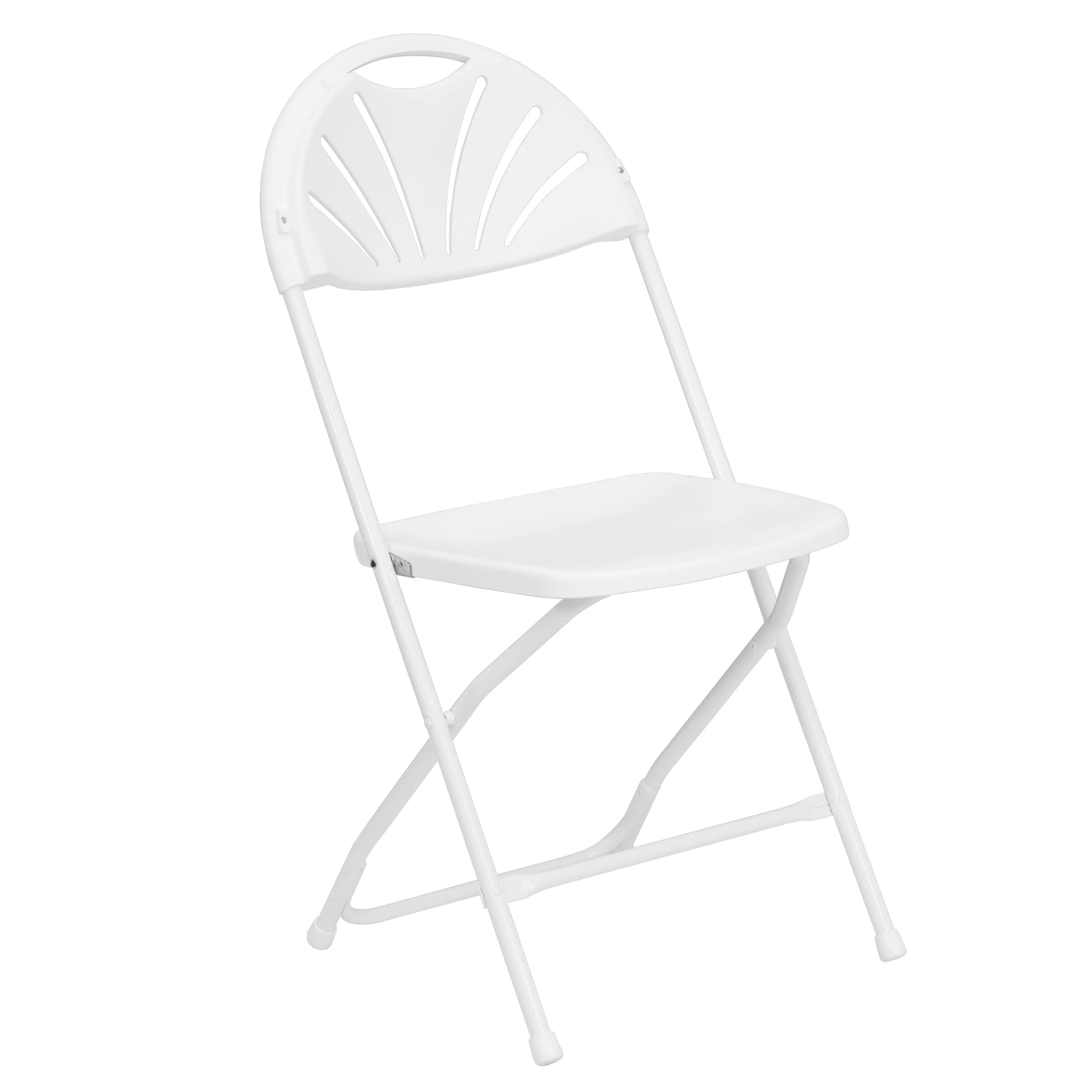 HERCULES Series 650 lb. Capacity Plastic Fan Back Folding Chair