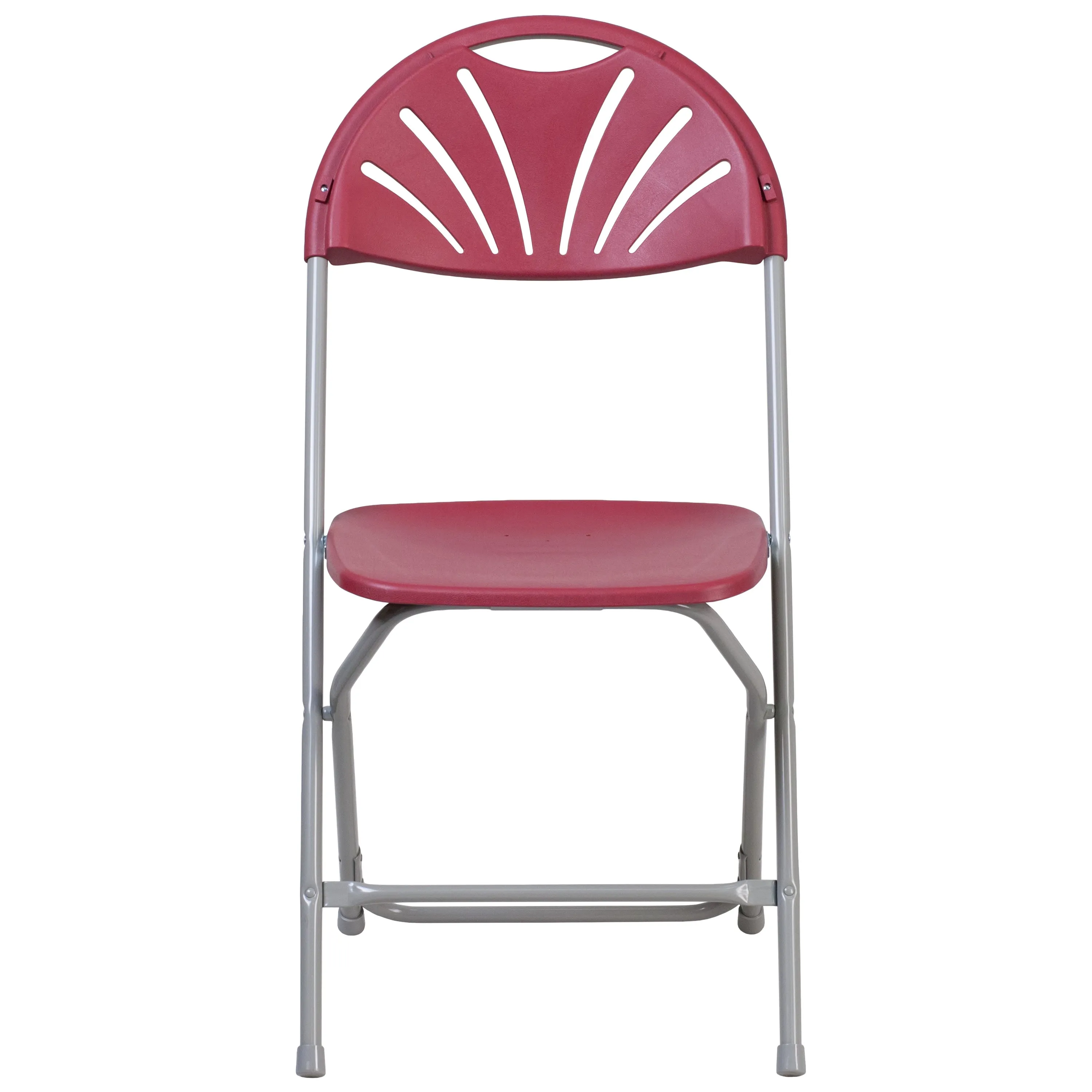 HERCULES Series 650 lb. Capacity Plastic Fan Back Folding Chair