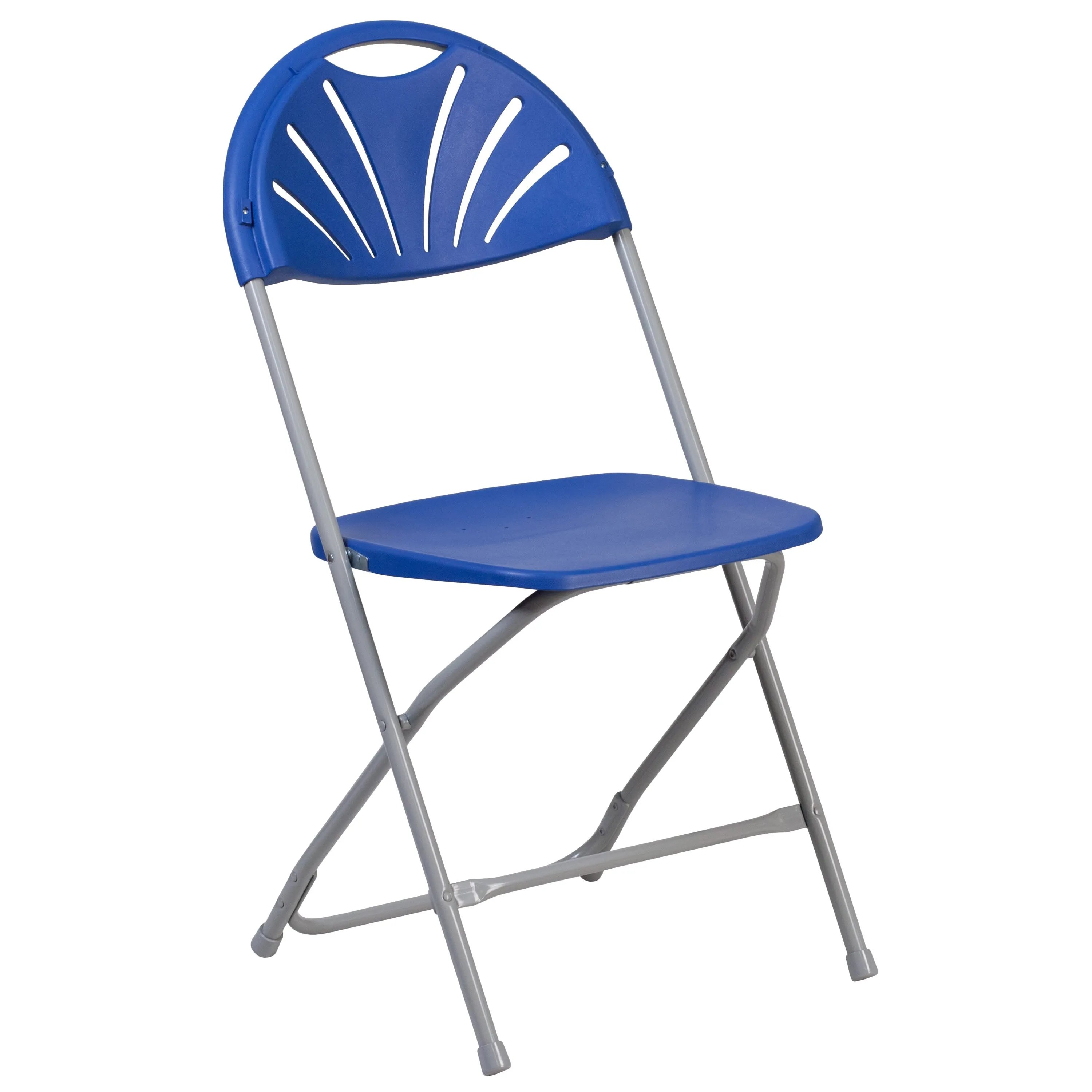 HERCULES Series 650 lb. Capacity Plastic Fan Back Folding Chair