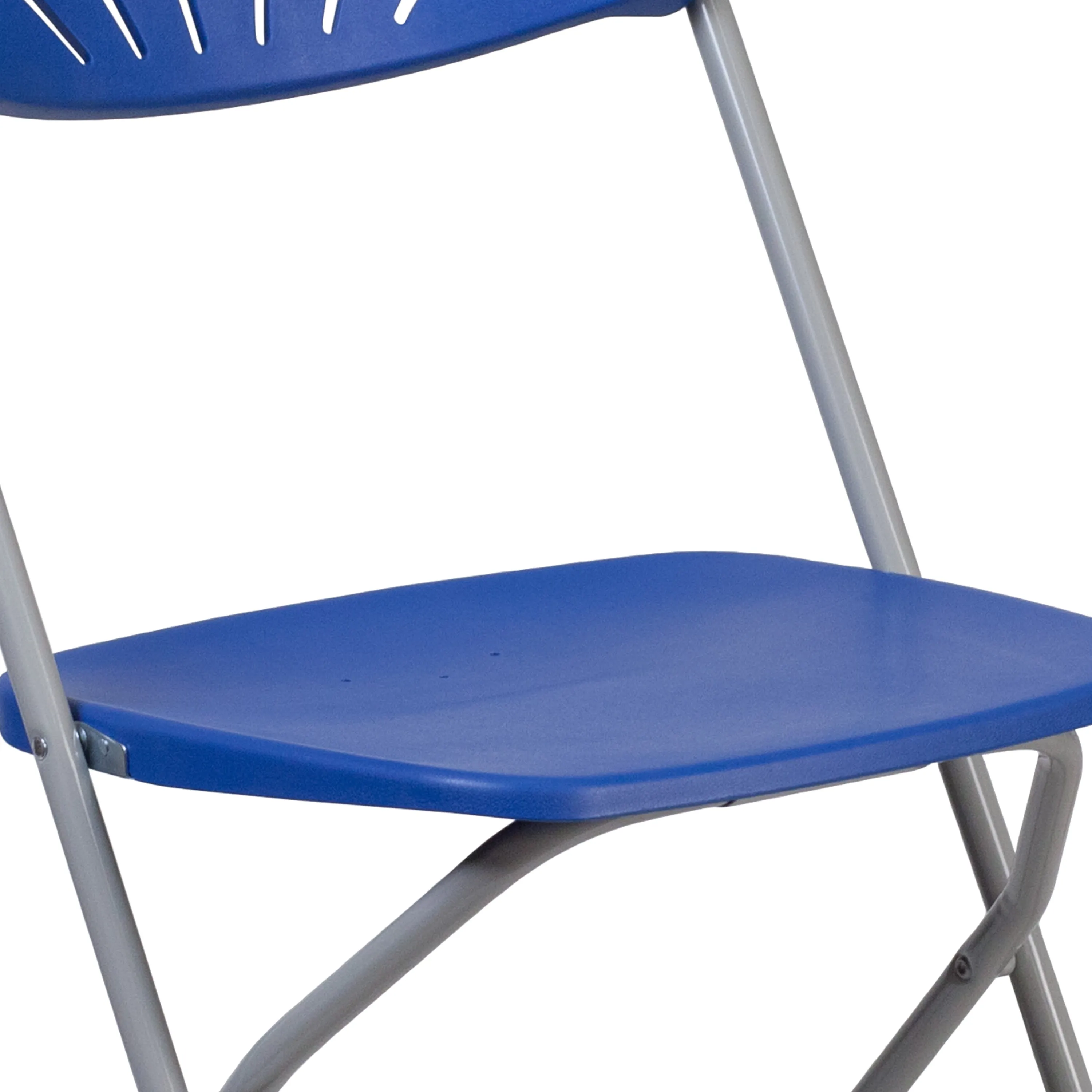 HERCULES Series 650 lb. Capacity Plastic Fan Back Folding Chair