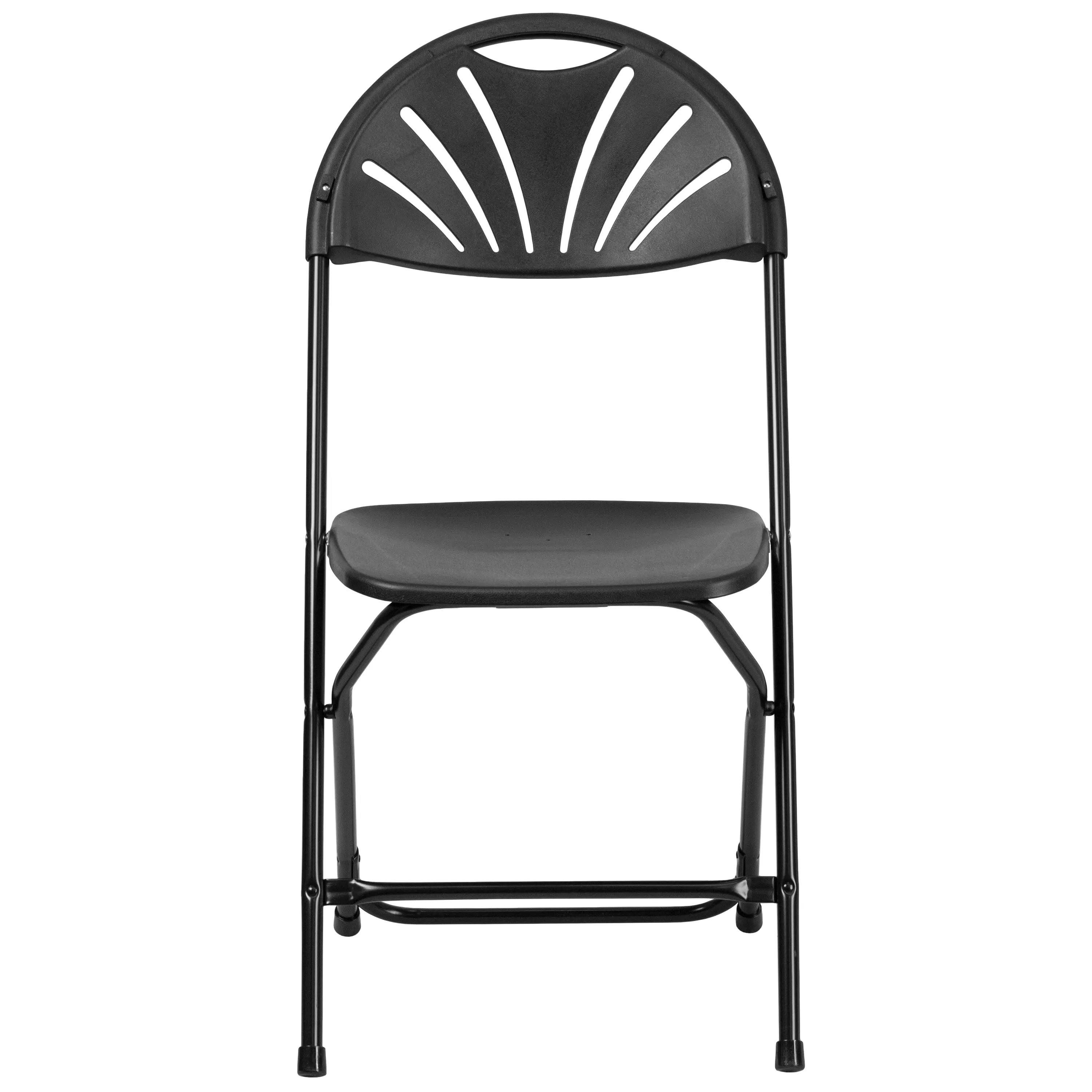 HERCULES Series 650 lb. Capacity Plastic Fan Back Folding Chair