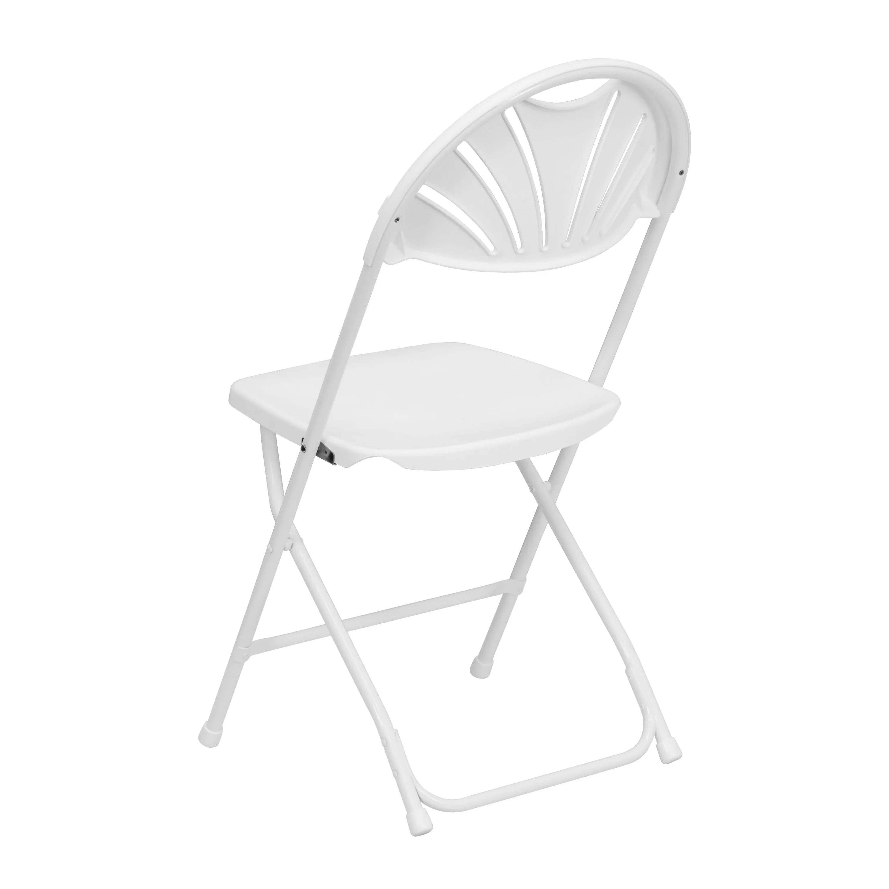 HERCULES Series 650 lb. Capacity Plastic Fan Back Folding Chair