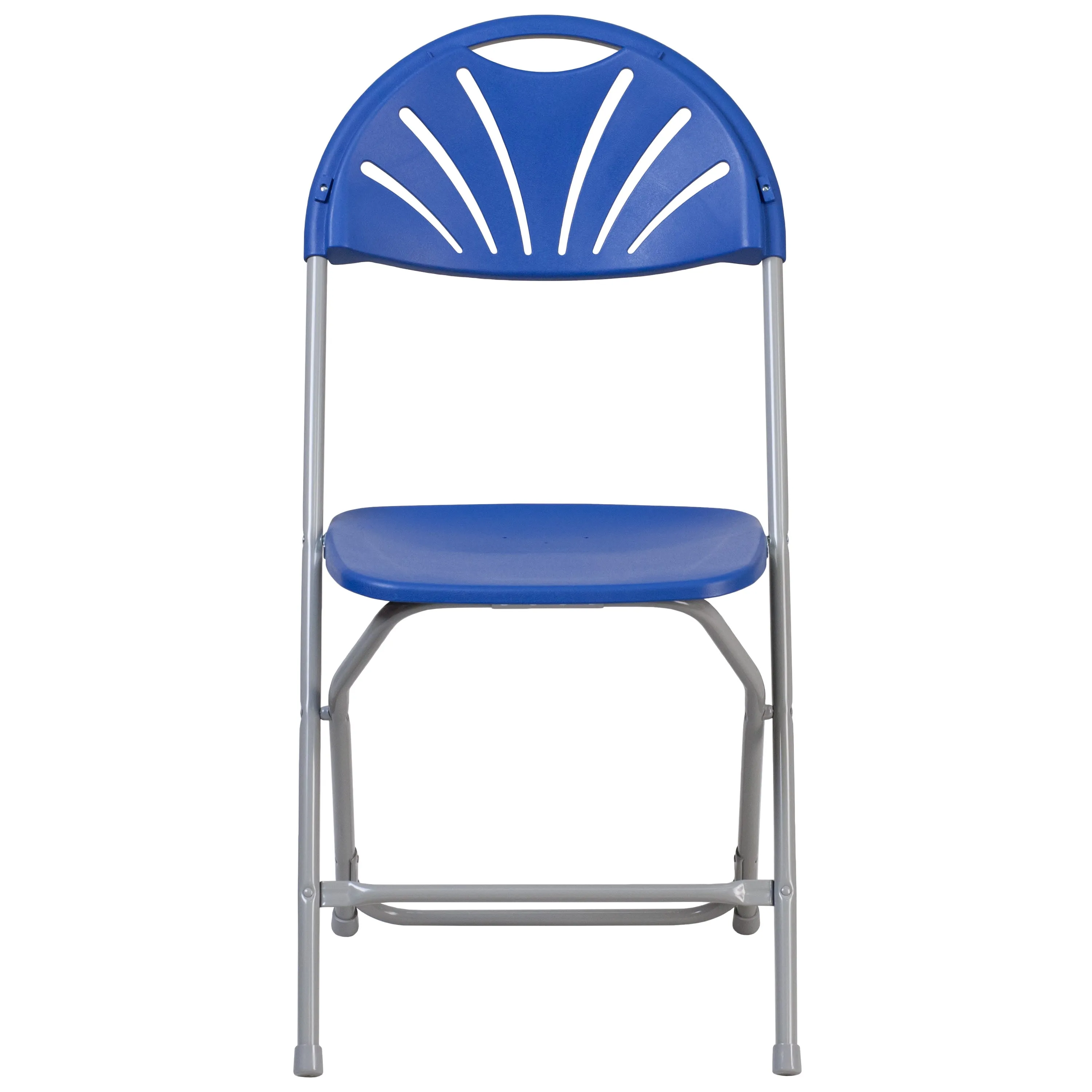 HERCULES Series 650 lb. Capacity Plastic Fan Back Folding Chair