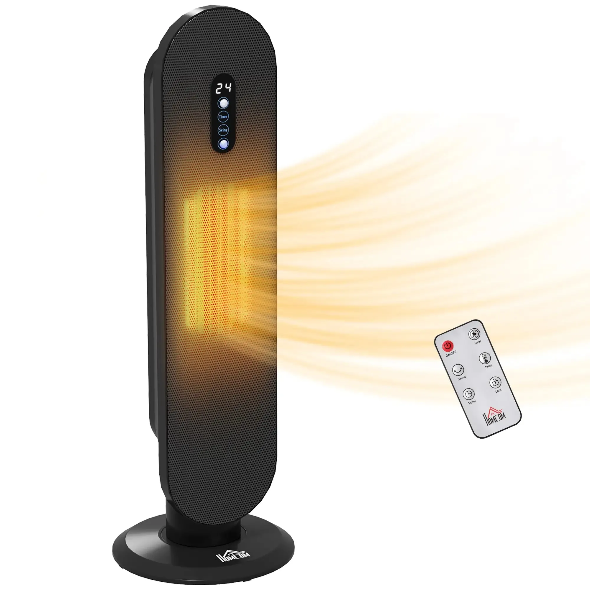 Homcom 45° Oscillating Ceramic Space Heater