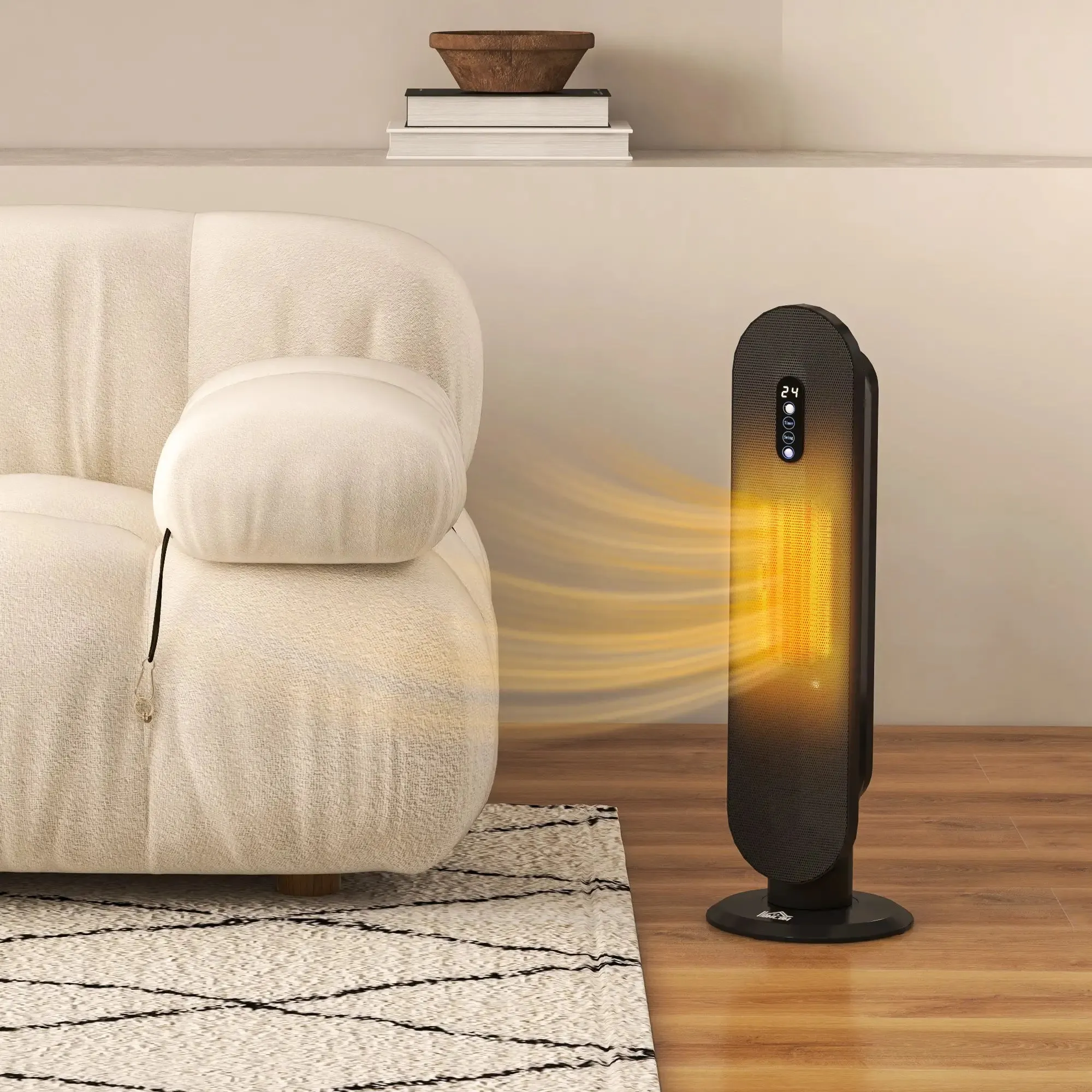 Homcom 45° Oscillating Ceramic Space Heater