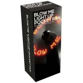 Hott Products - Blow Me Light Up Pocket Fan (Black)