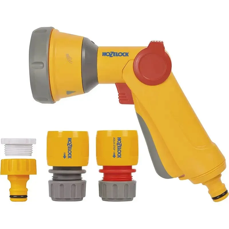 Hozelock Multi Spray Hose Gun With 5 Settings Including Attachments - 2343