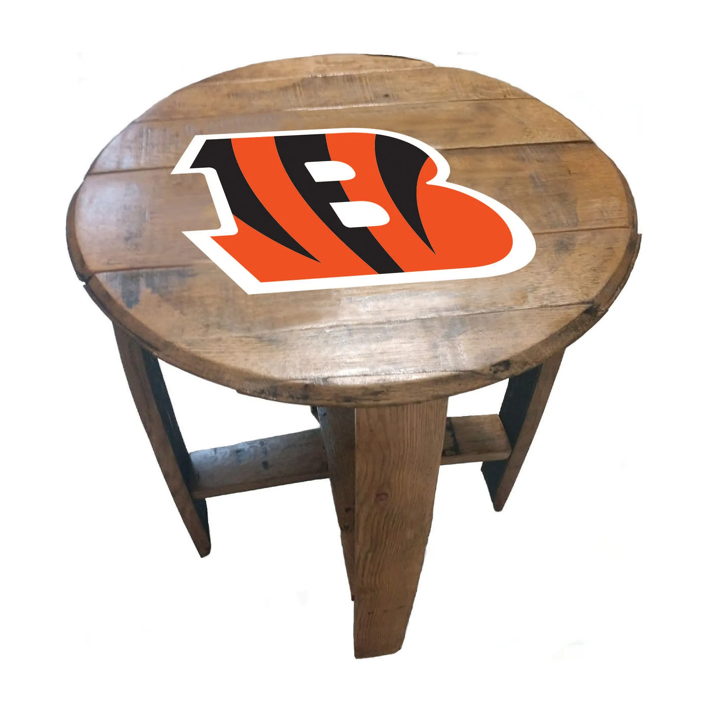 Imperial Cincinnatti Bengals Oak Barrel Table