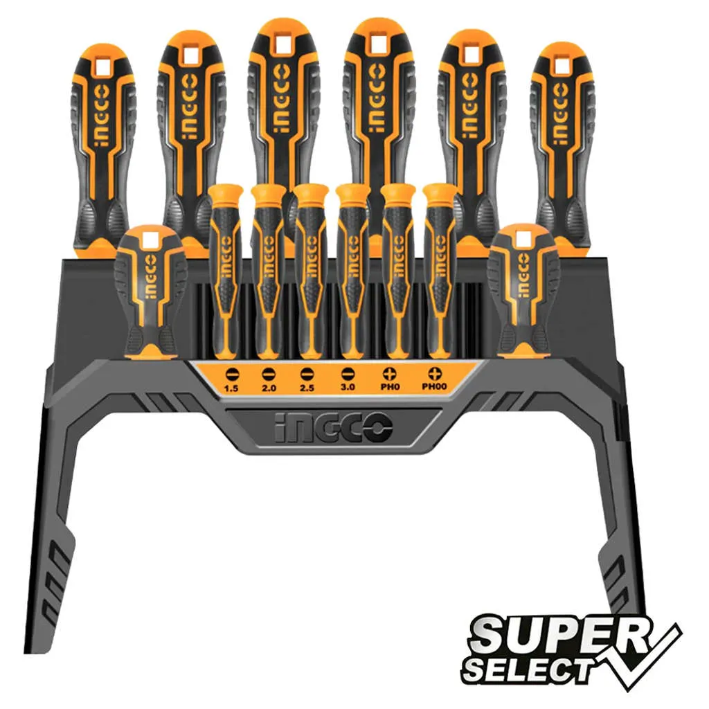 Ingco Screwdriver & Precision Screwdriver Set Of 14 Pcs HKSD1428