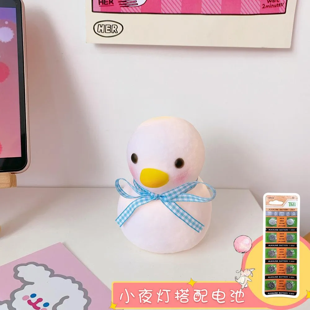 Ins bedroom girl LED night light cute tilt head little duck room bedside lamp decoration dormitory creative gift