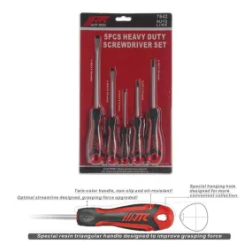 JTC-7642 - 5 Pc Heavy Duty Screwdriver Set