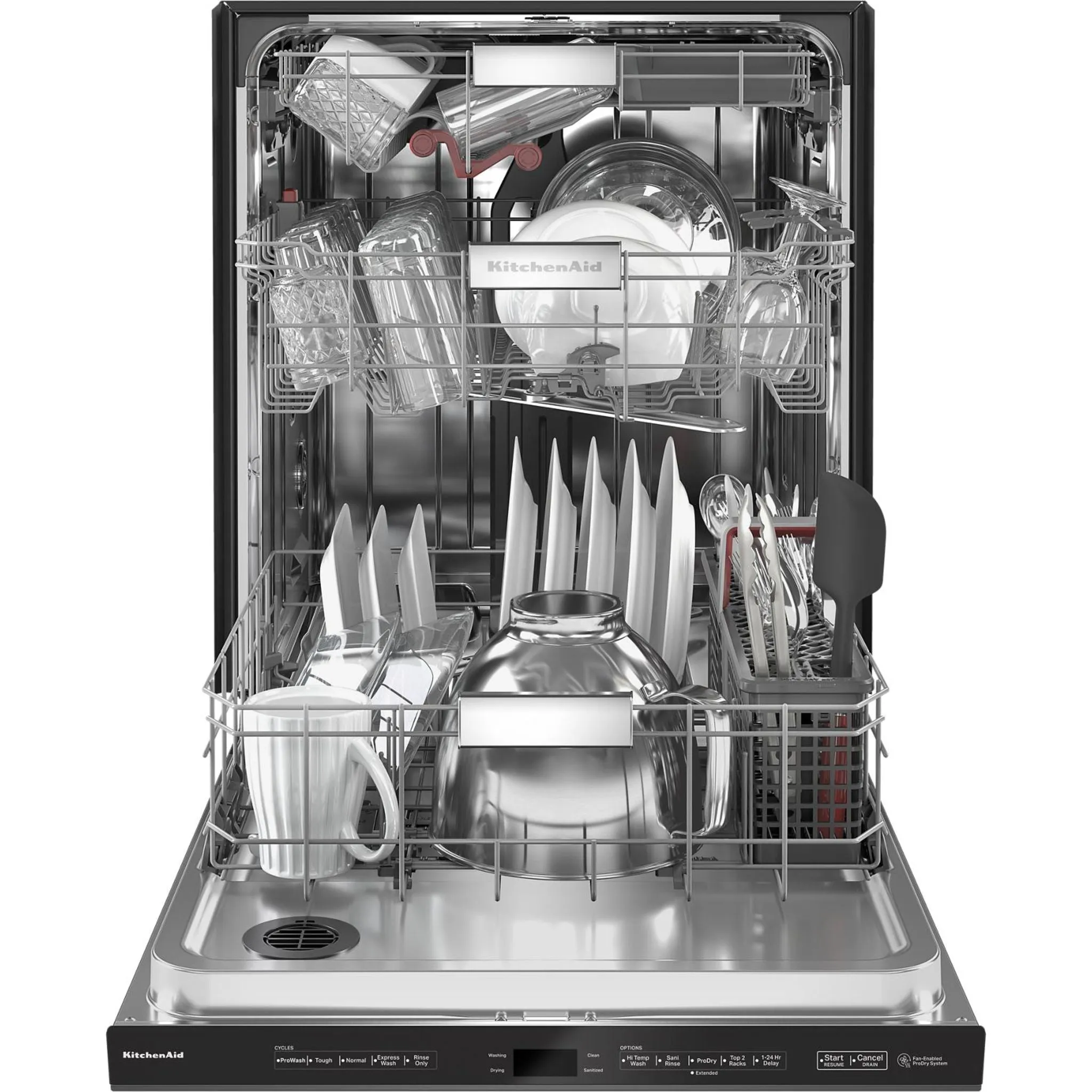 KitchenAid  44 dBA Dishwasher in PrintShield Finish with FreeFlex Third Rack (KDPM604KBS)