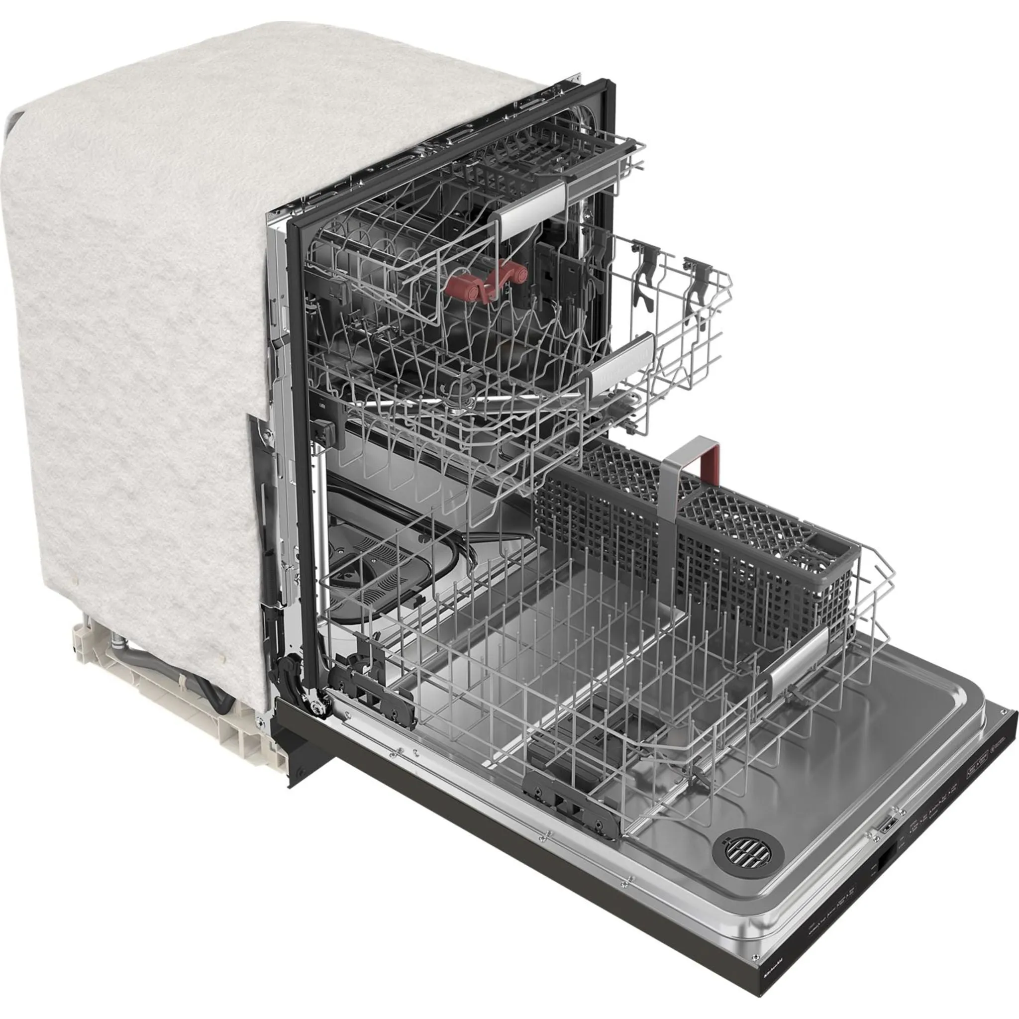 KitchenAid  44 dBA Dishwasher in PrintShield Finish with FreeFlex Third Rack (KDPM604KBS)