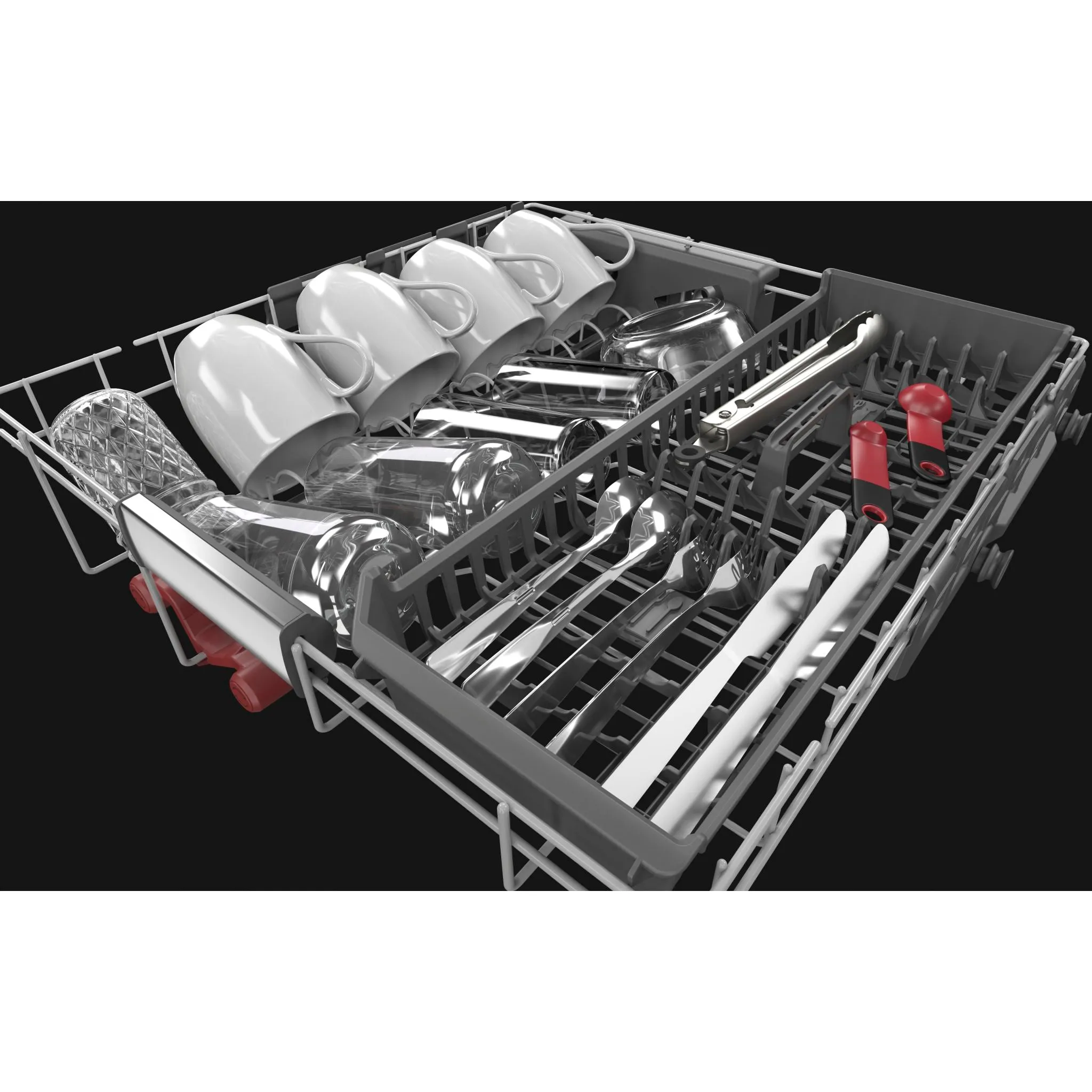 KitchenAid  44 dBA Dishwasher in PrintShield Finish with FreeFlex Third Rack (KDPM604KBS)