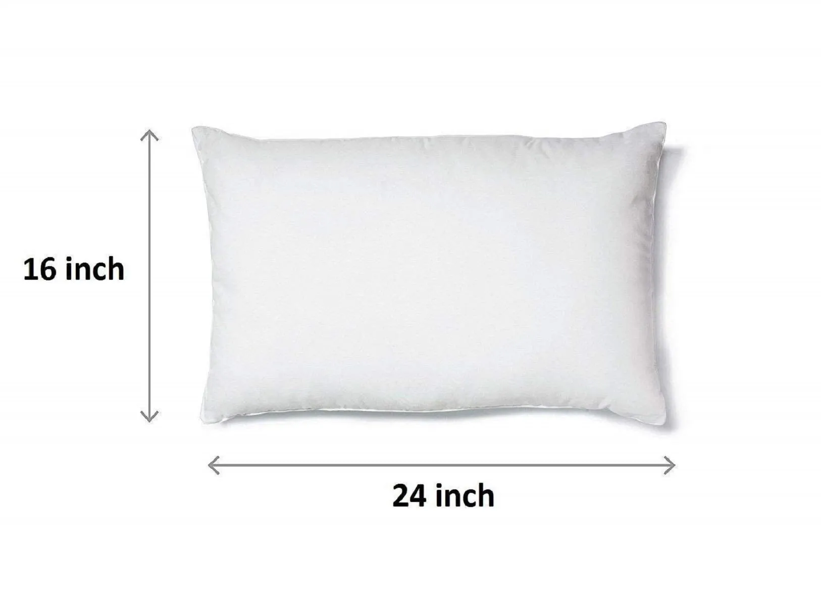 Kuber Industries Luxurious Microfibre Pillow Filler - 5 Piece (16"x24", White, CTKTC22185)