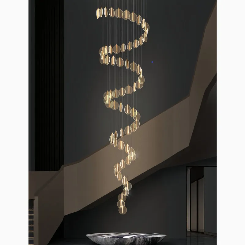 La Gaude | Elegant Gold Circles Magic Chandelier