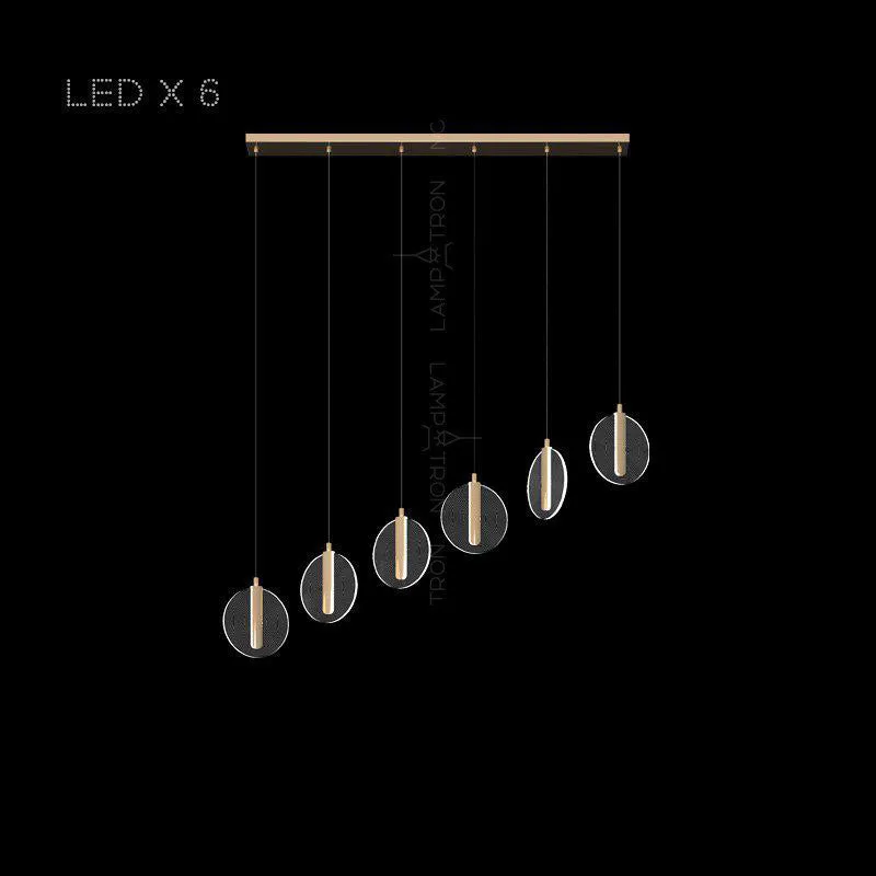 La Gaude | Elegant Gold Circles Magic Chandelier