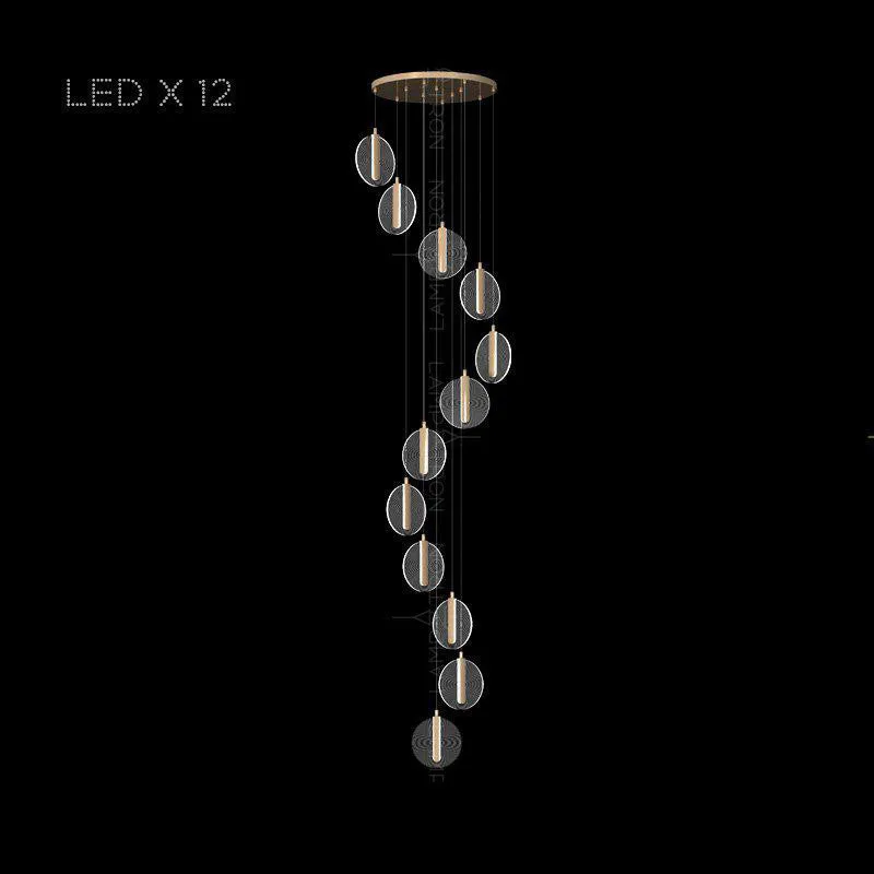 La Gaude | Elegant Gold Circles Magic Chandelier