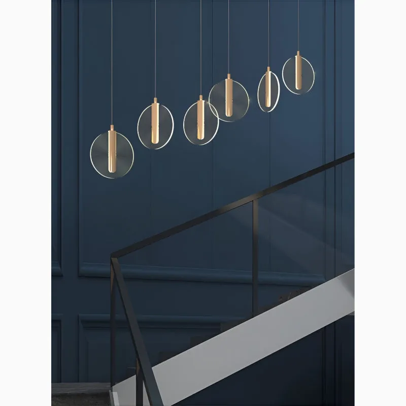 La Gaude | Elegant Gold Circles Magic Chandelier