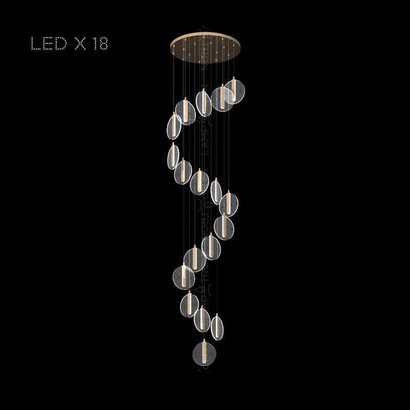 La Gaude | Elegant Gold Circles Magic Chandelier