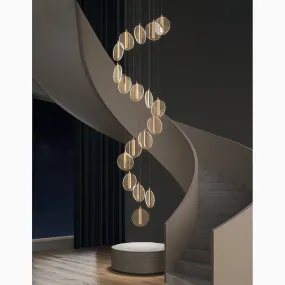 La Gaude | Elegant Gold Circles Magic Chandelier