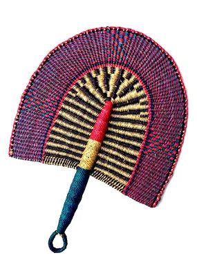 Large African Hand Woven Fan