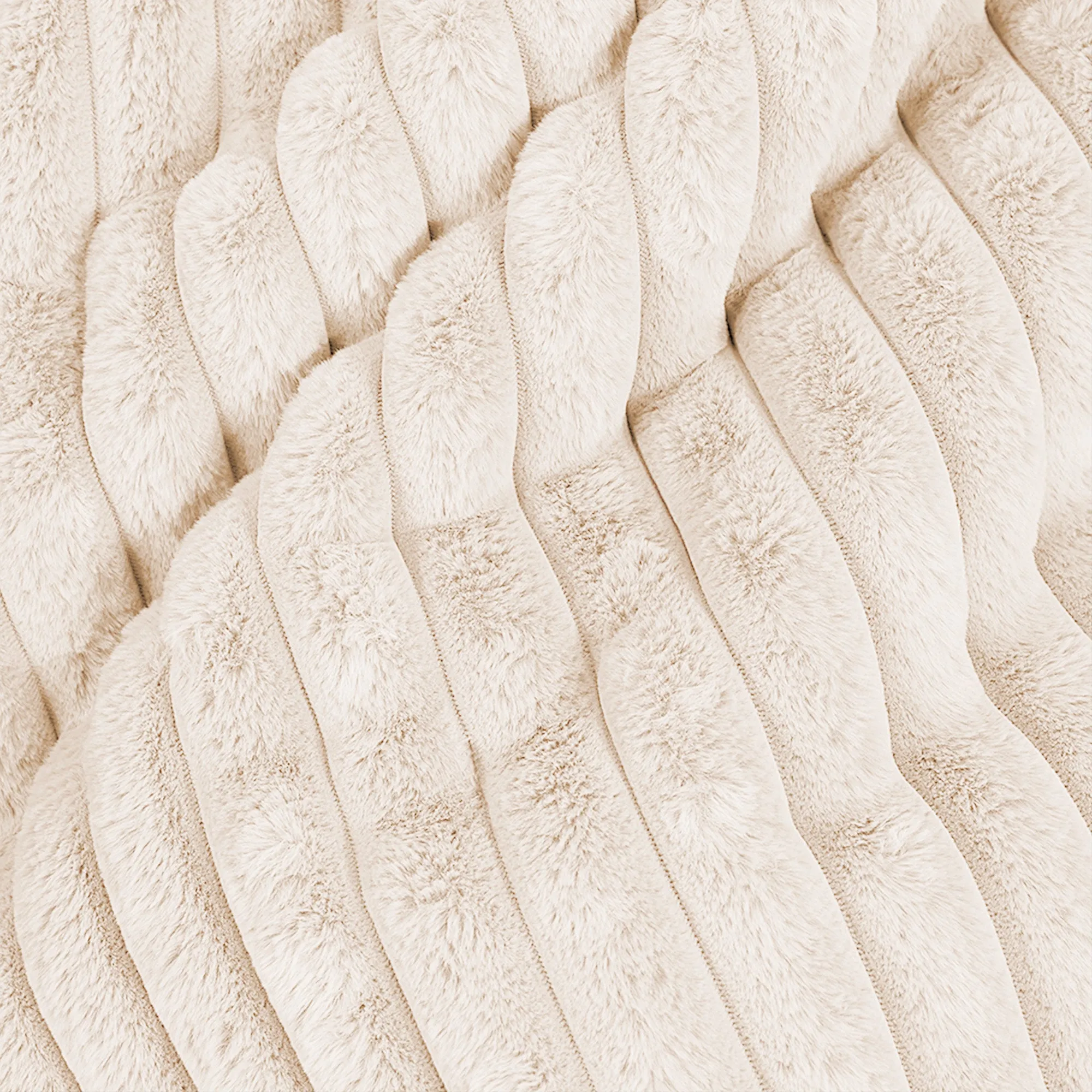 Large Floor Cushion - Ultra Plush Cord Cream