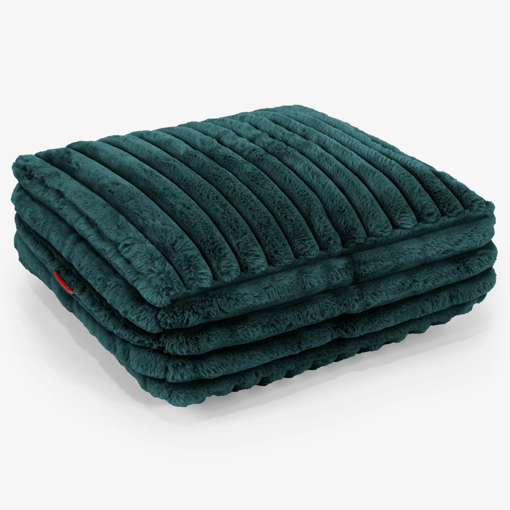 Large Floor Cushion - Ultra Plush Cord Teal