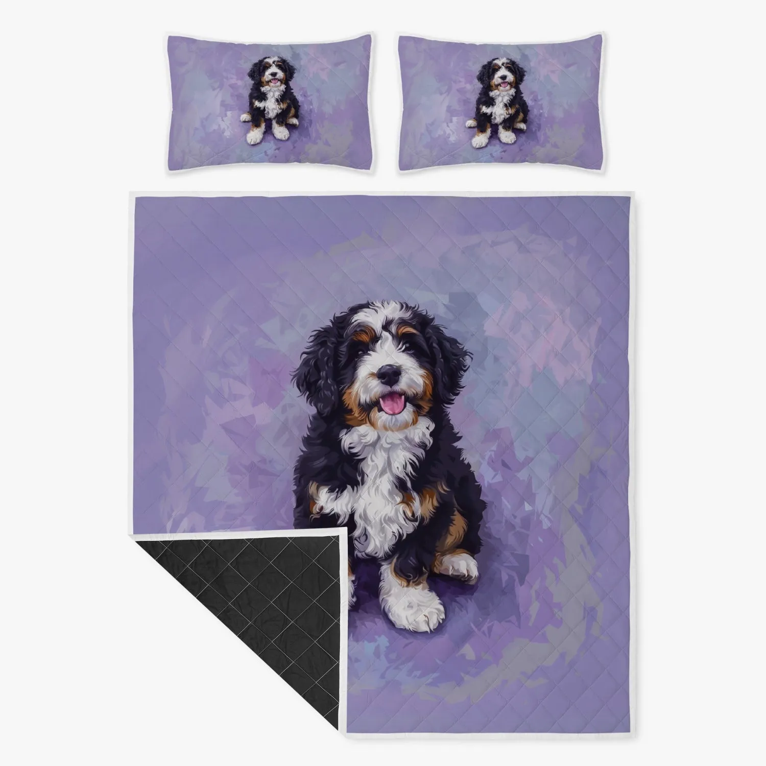 Lavender Bernedoodle Bed Set