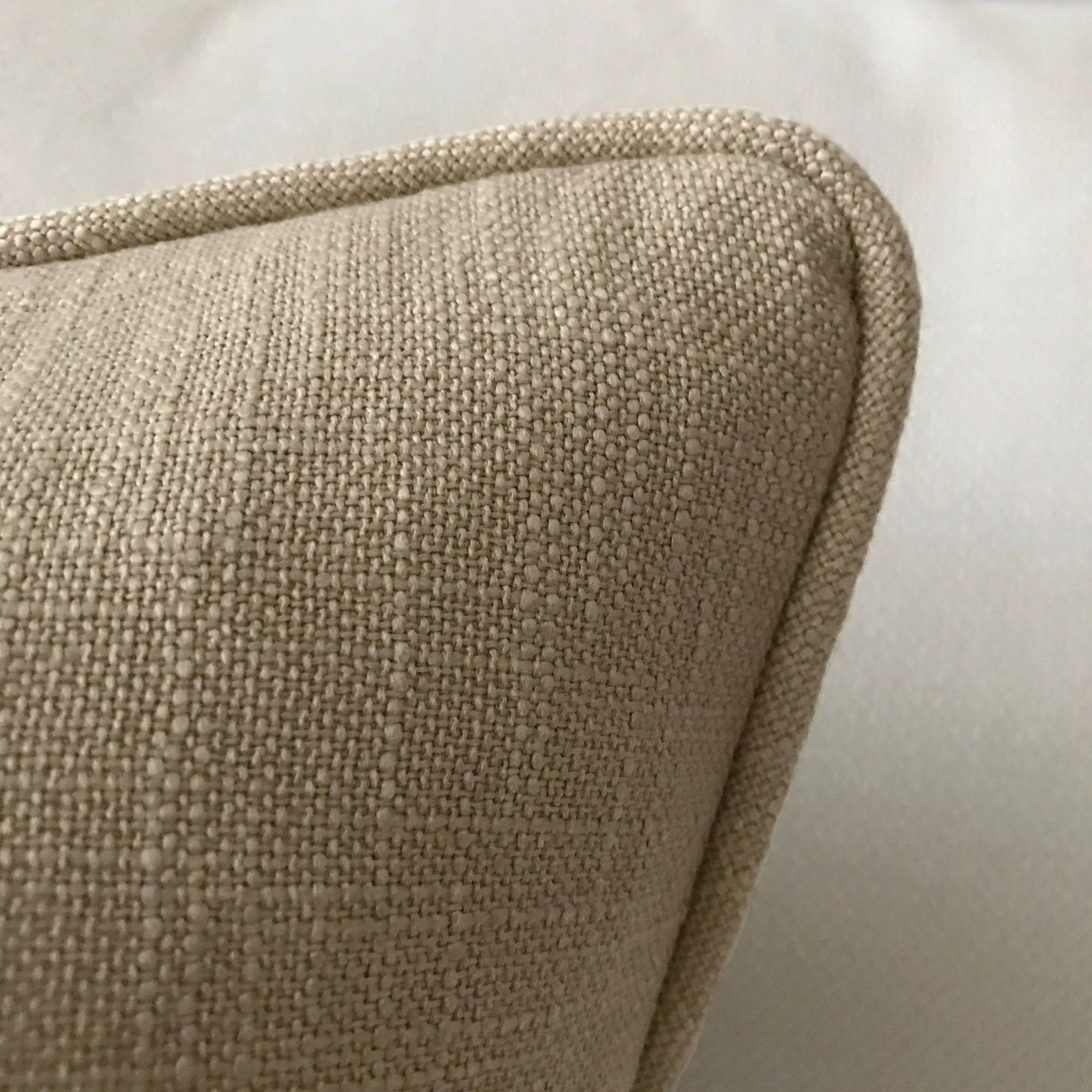 Light Brown Solid Linen Standard Sham 20x27