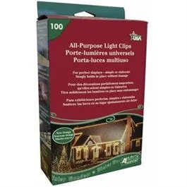 Light Holder Clips, 100-Ct.