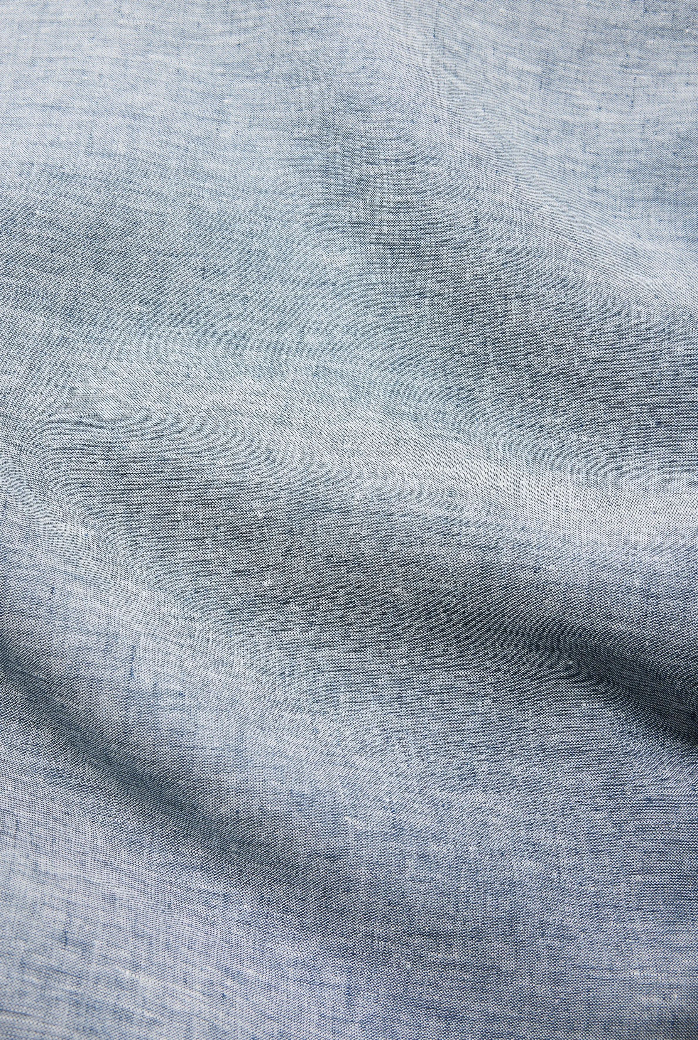 Linen Bedding "Light Melange" in Marine Blue Color