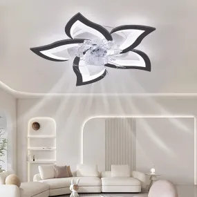 Low Profile Ceiling Fan Light, 6 Speeds, 3 Colors, 69cm