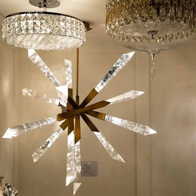 Luxury Sputnik Crystal Chandelier for Living Room/Dining Room/Bedroom