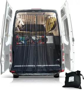 MAGNETIC SIDE DOOR VAN FLY SCREEN Color Black Size 72x60 Inch