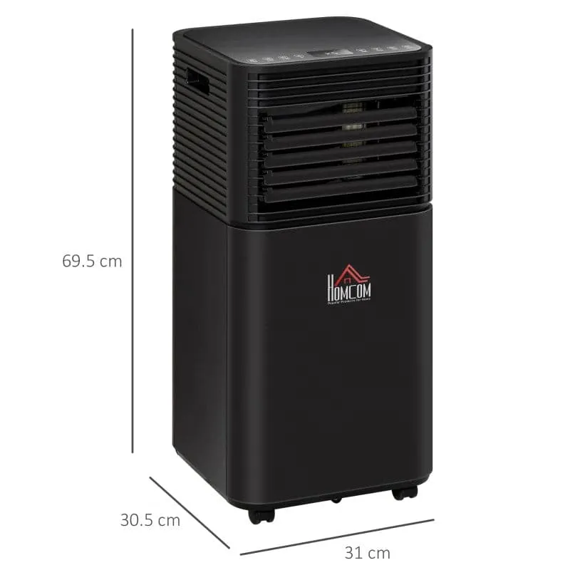 Maplin Plus 8000 BTU 4-In-1 Portable Air Conditioner - Black