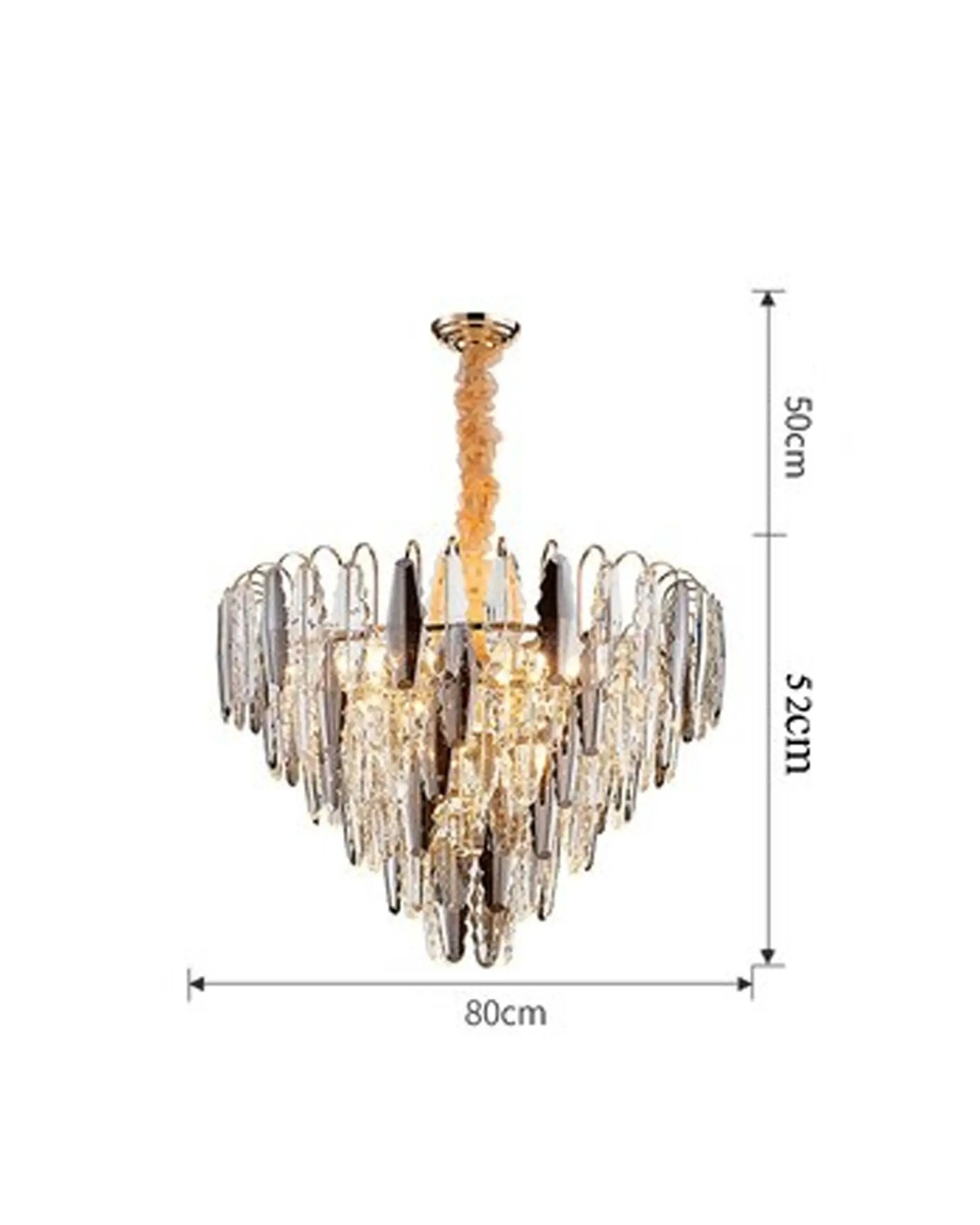 Matterhorn Classic Crystal Glass Chandelier Light