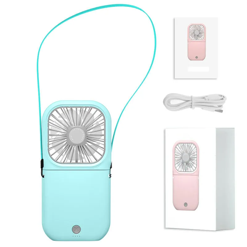 Mini Fan & Power Bank In 1 Handheld Foldable Fan