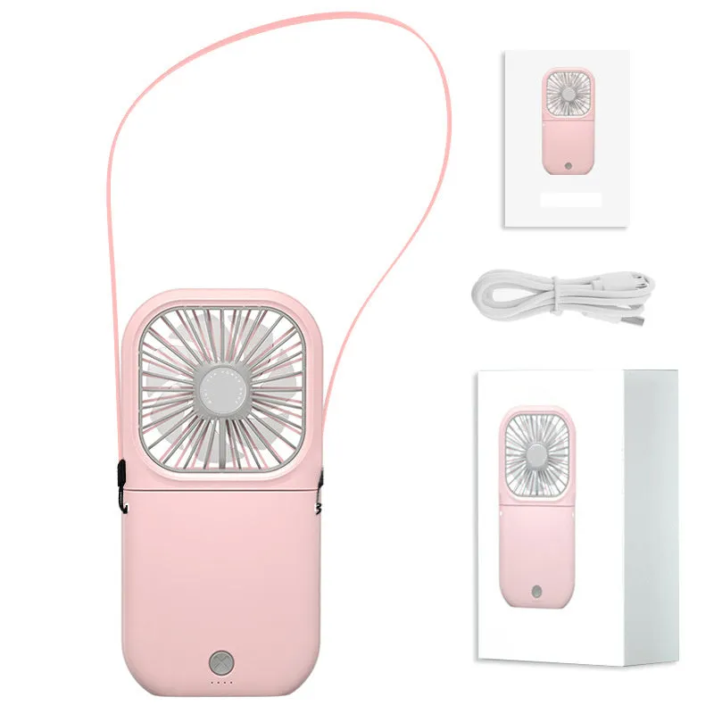 Mini Fan & Power Bank In 1 Handheld Foldable Fan