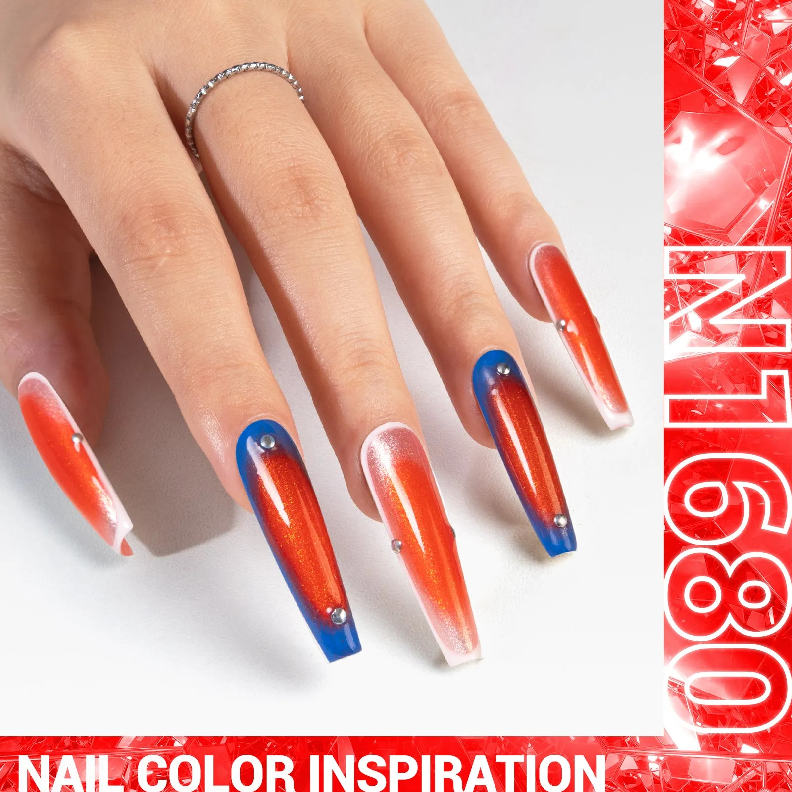 N1680 Neon Blaze Red - Thick Gel Nail Polish(15ml)