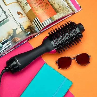 New - Revlon Salon One-Step Hair Dryer and Volumizer Hot Air Brush - Black