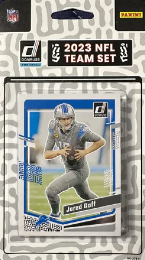 NFL Detroit Lions Team Card Set 2023