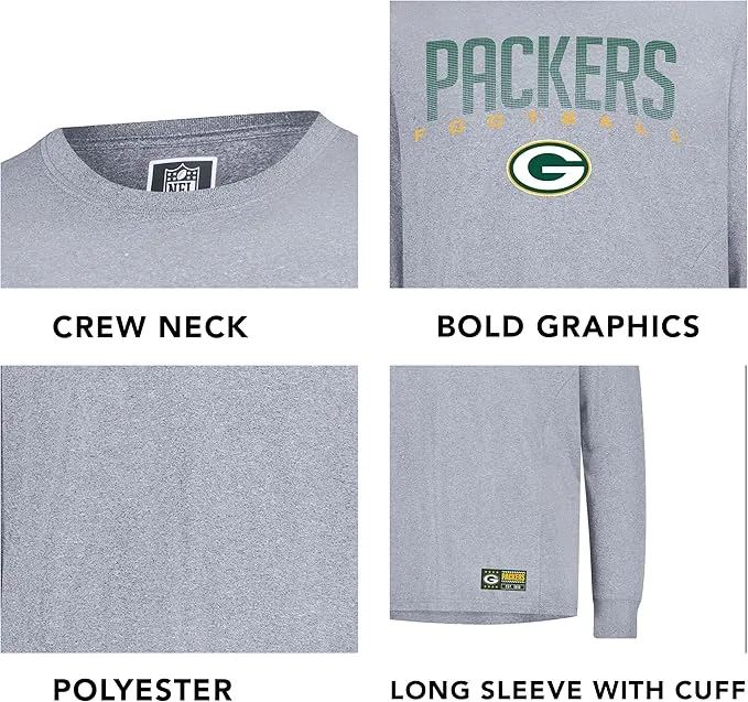 NFL Official Super Soft Game Day Long Sleeve T-Shirt|Green Bay Packers