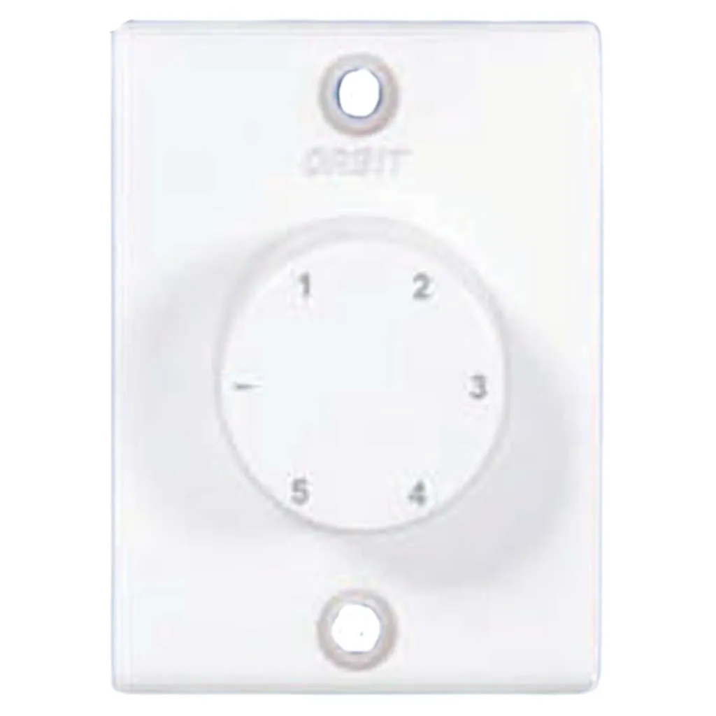 Orbit Vento Series Medium 5 Step Fan Regulator White 1120