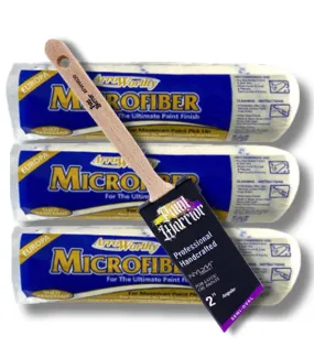 Paint Warrior and Arroworthy Pro Pack Brush / Roller Combo - 4pc Set